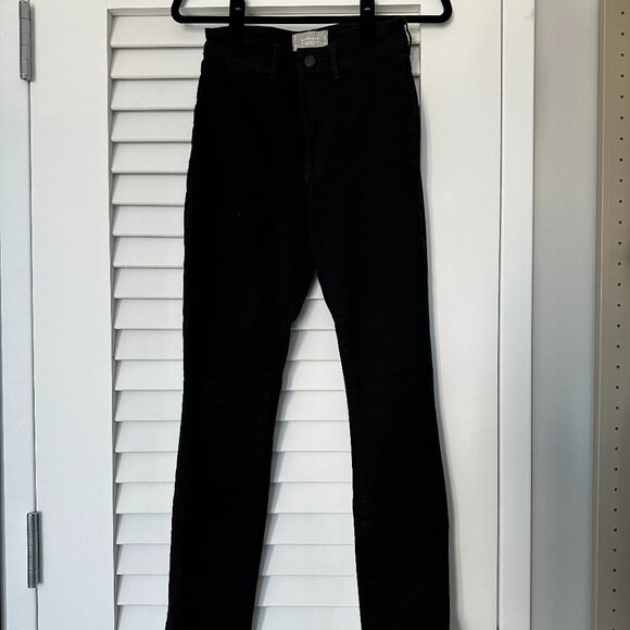 Everlane Way-High Skinny Split Hem Jean, Size 26, Black - Picture 1 of 4